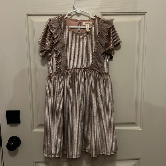 Matilda Jane - Girls Andi Ribbed Velour Dress - Picture 2 of 10